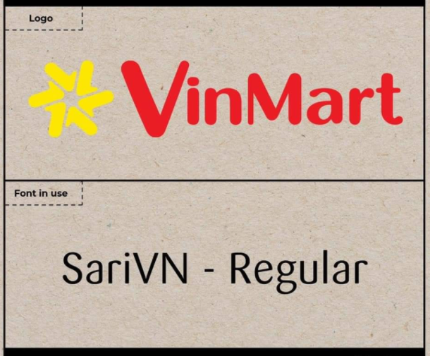 Font chữ thiết kế logo các thương hiệu Việt VinMart